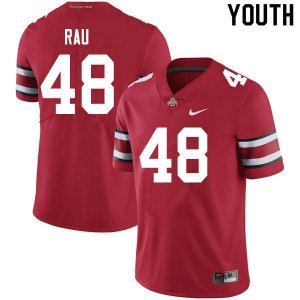 NCAA Ohio State Buckeyes Youth #48 Corey Rau Scarlet Nike Football College Jersey SHQ8145PX